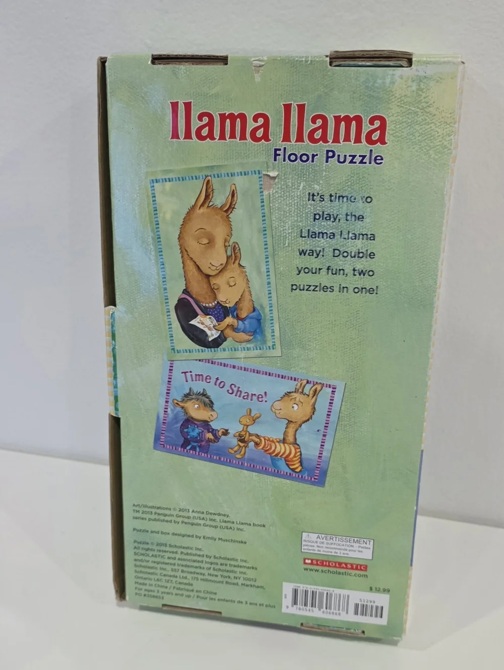 💙Scholastic llama llama Floor Puzzle, 28 Oversized Pieces